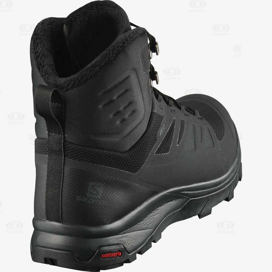 Botas Impermeables Salomon OUTBLAST THINSULATE™ CLIMASALOMON™ Hombre Negros | MX-S2045