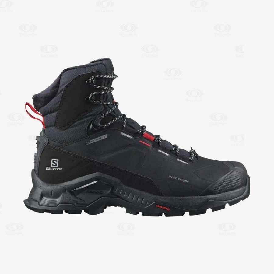 Botas Impermeables Salomon QUEST WINTER THINSULATE™ CLIMASALOMON™ Mujer Negros | MX-A2242