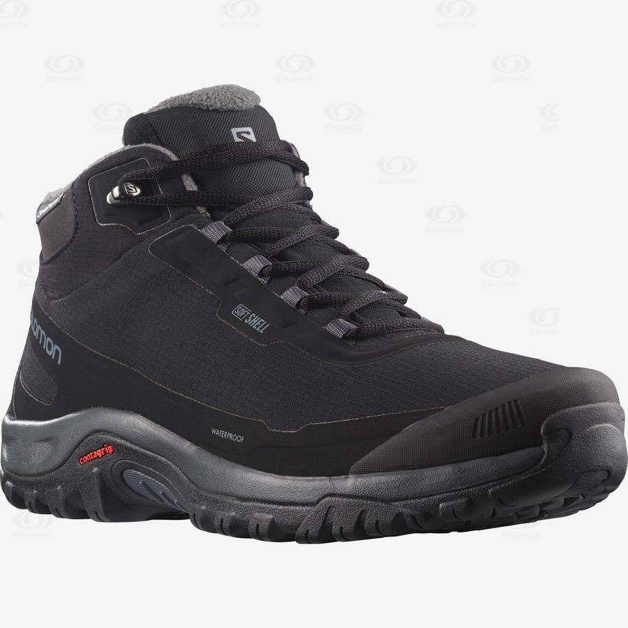 Botas Impermeables Salomon SHELTER CLIMASALOMON™ Hombre Negros | MX-S2199