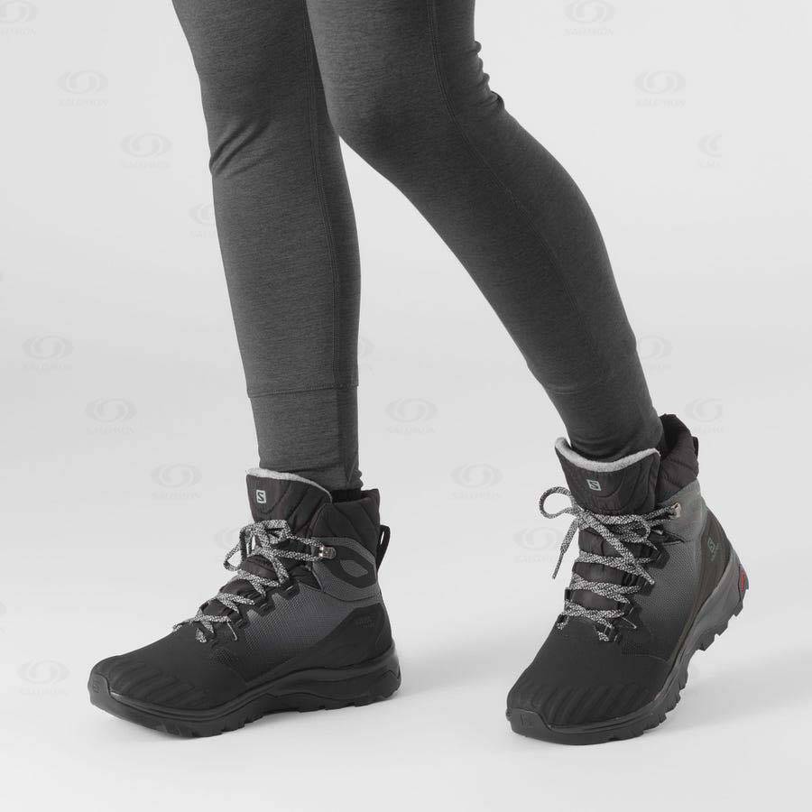 Botas Impermeables Salomon VAYA BLAZE THINSULATE™ CLIMASALOMON™ Mujer Negros | MX-A1311