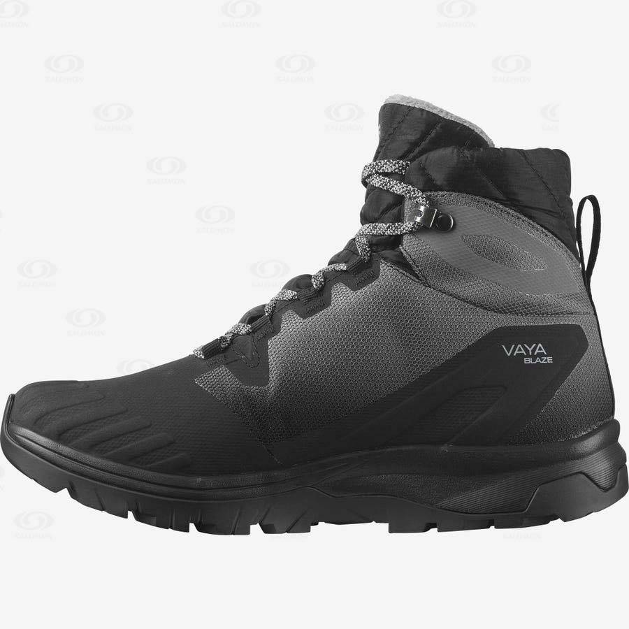 Botas Impermeables Salomon VAYA BLAZE THINSULATE™ CLIMASALOMON™ Mujer Negros | MX-A1311