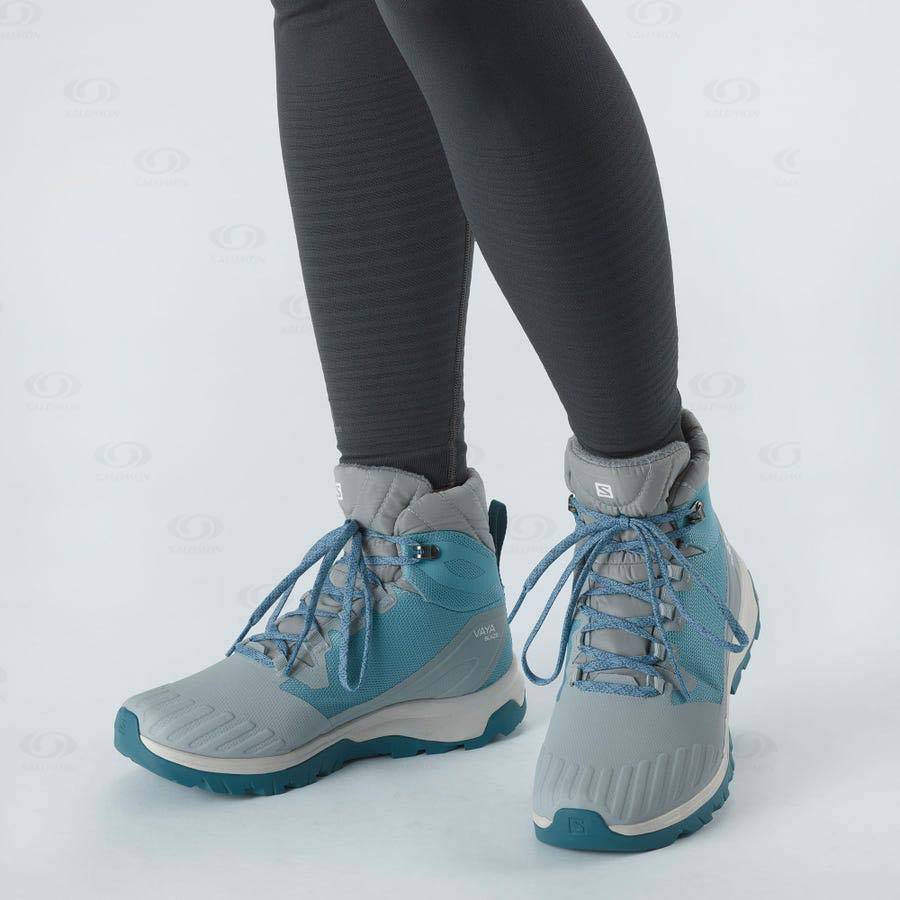 Botas Impermeables Salomon VAYA BLAZE THINSULATE™ CLIMASALOMON™ Mujer Azules | MX-M2196