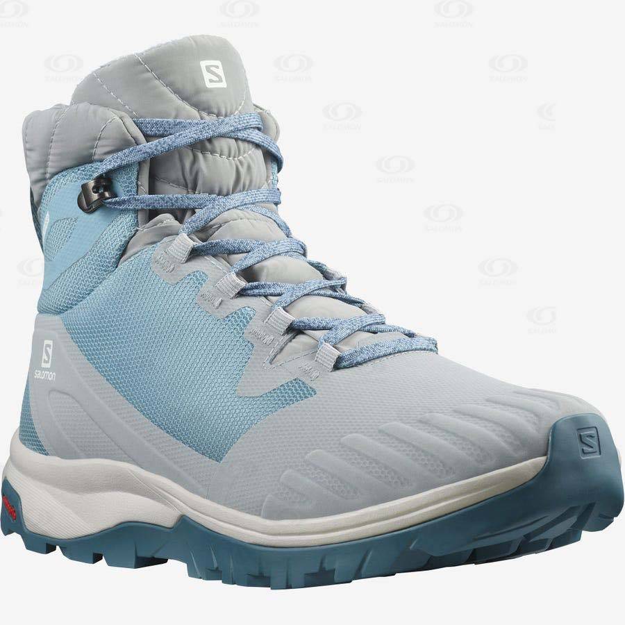 Botas Impermeables Salomon VAYA BLAZE THINSULATE™ CLIMASALOMON™ Mujer Azules | MX-M2196