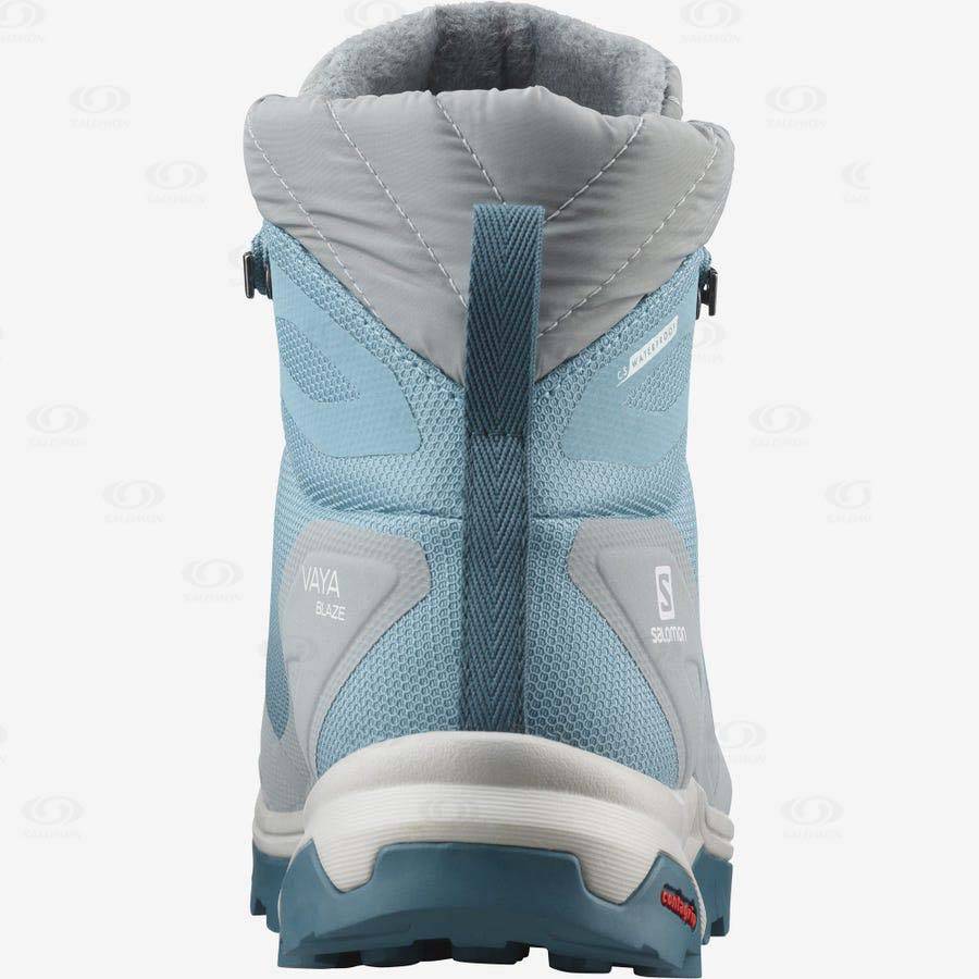 Botas Impermeables Salomon VAYA BLAZE THINSULATE™ CLIMASALOMON™ Mujer Azules | MX-M2196