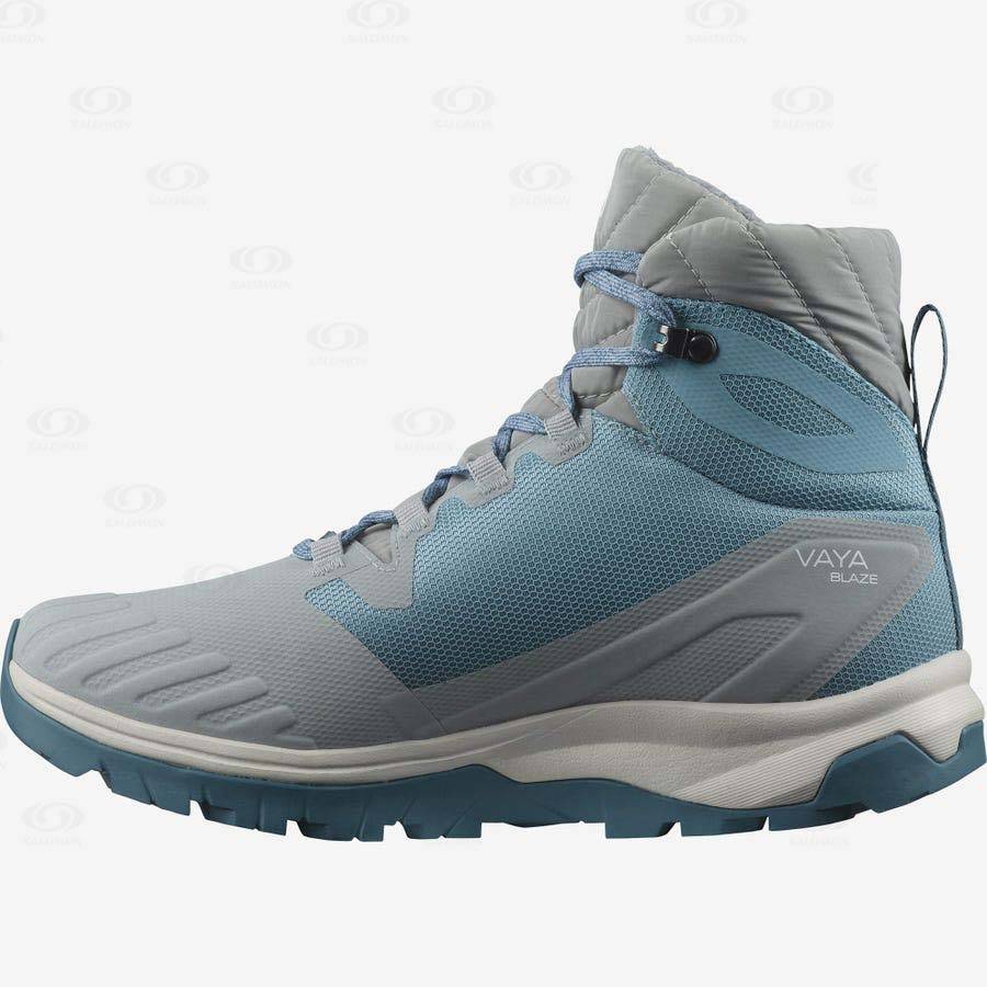 Botas Impermeables Salomon VAYA BLAZE THINSULATE™ CLIMASALOMON™ Mujer Azules | MX-M2196