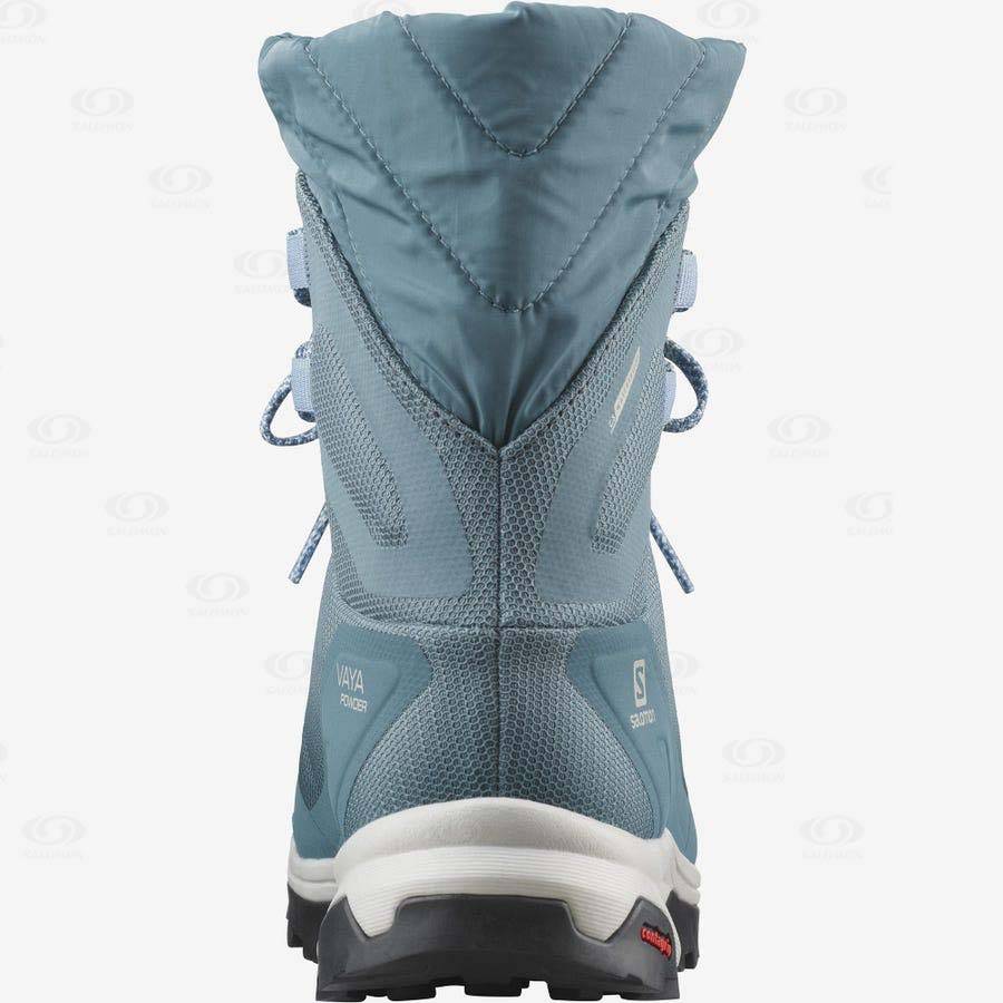 Botas Impermeables Salomon VAYA POWDER TS CSWP Mujer Azules | MX-O1117