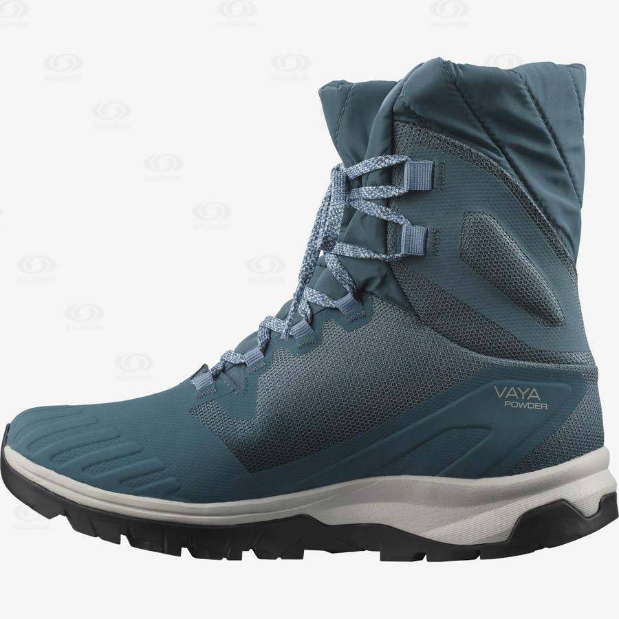 Botas Impermeables Salomon VAYA POWDER TS CSWP Mujer Azules | MX-O1117