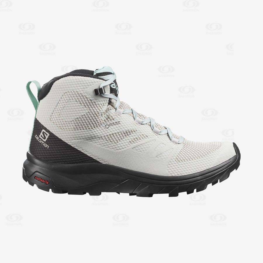 Botas Montaña Salomon OUTLINE MID GORE-TEX Mujer Beige | MX-O2232