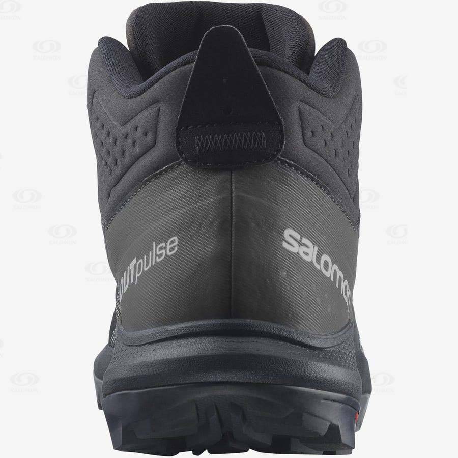 Botas Montaña Salomon OUTPULSE MID GORE-TEX Hombre Negros | MX-L1851