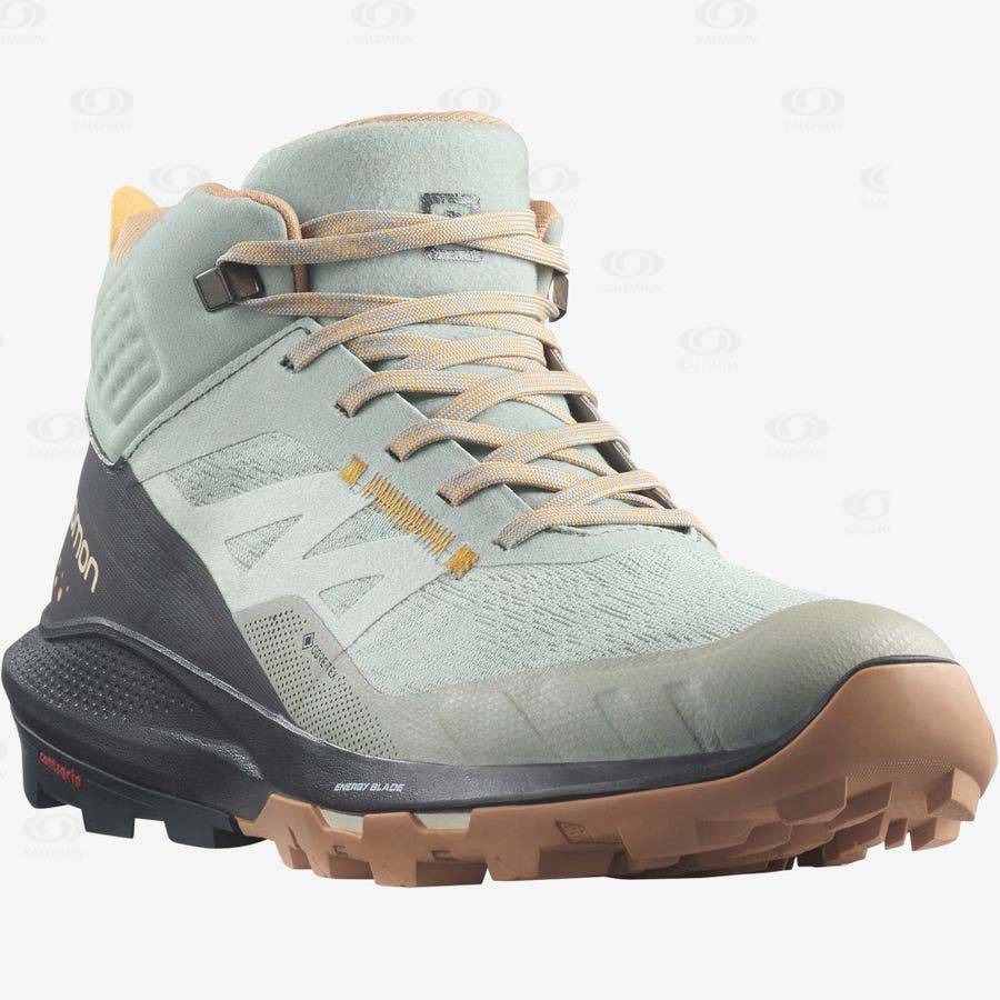 Botas Montaña Salomon OUTPULSE MID GORE-TEX Mujer Verde Menta | MX-M2042