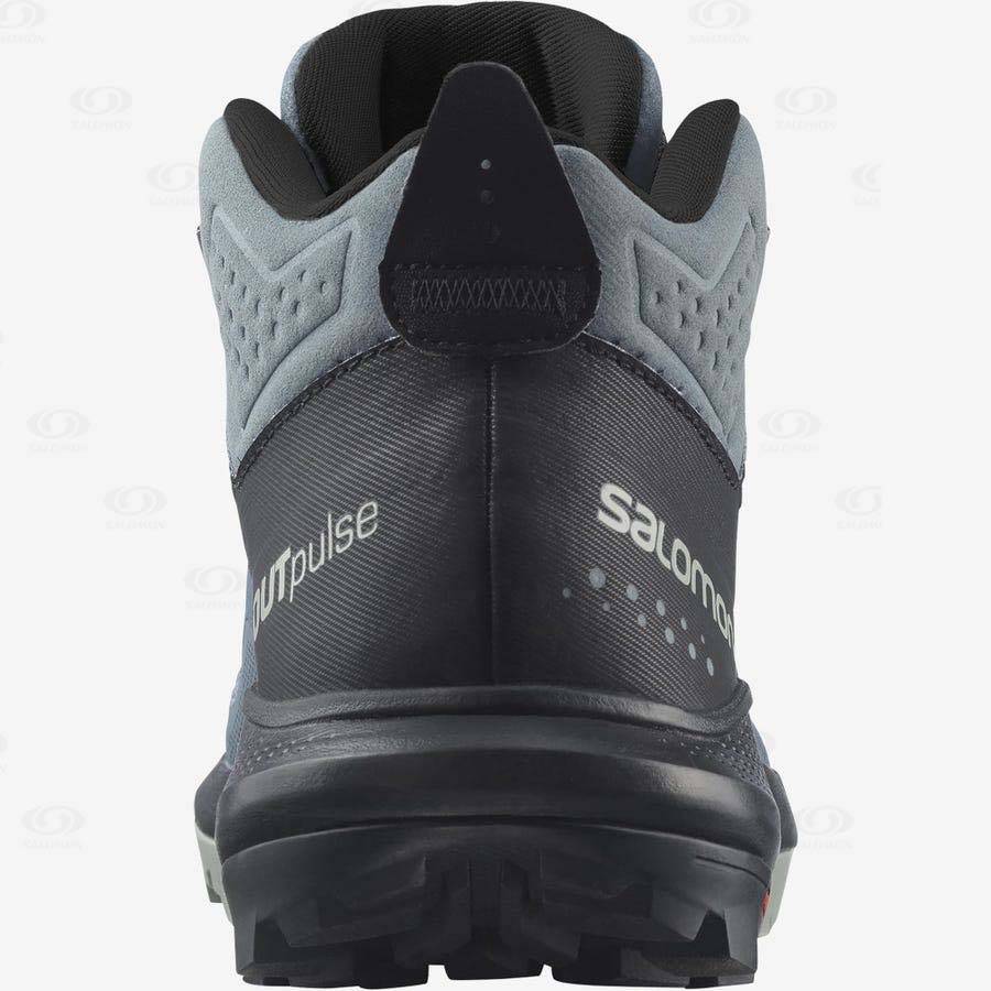 Botas Montaña Salomon OUTPULSE MID GORE-TEX Mujer Plateados | MX-O1483