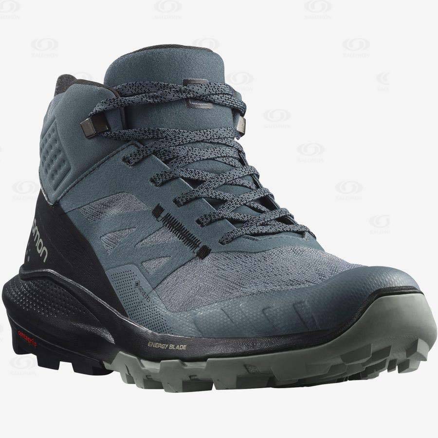 Botas Montaña Salomon OUTPULSE MID GORE-TEX Mujer Plateados | MX-O1483