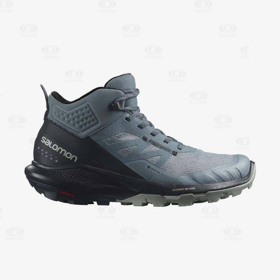 Botas Montaña Salomon OUTPULSE MID GORE-TEX Mujer Plateados | MX-O1483