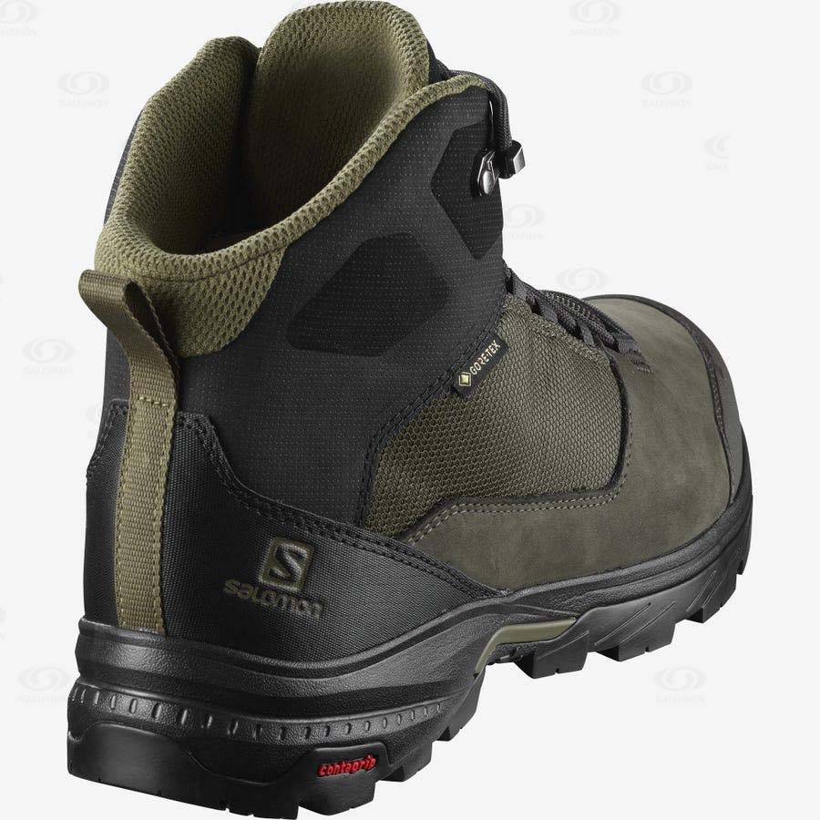 Botas Montaña Salomon OUTWARD GORE-TEX Hombre Negros Verde Oliva | MX-N2107