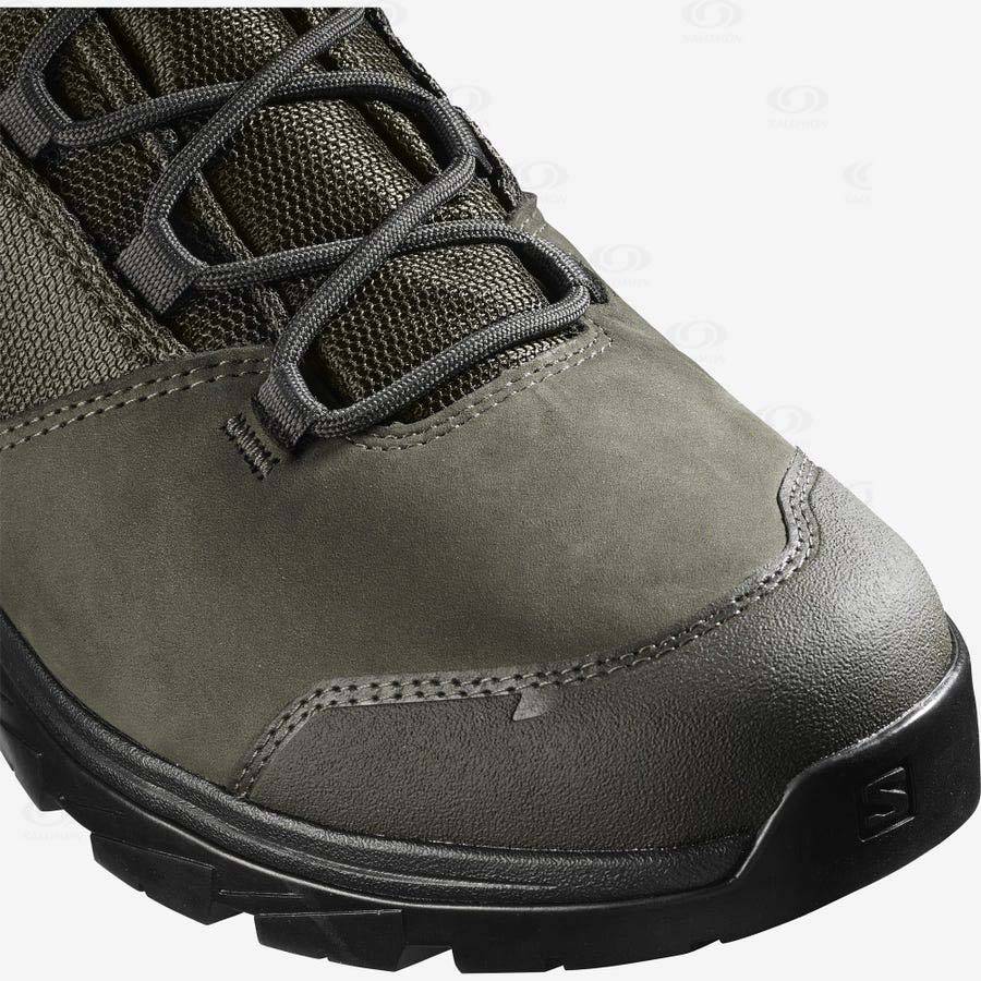 Botas Montaña Salomon OUTWARD GORE-TEX Hombre Negros Verde Oliva | MX-N2107