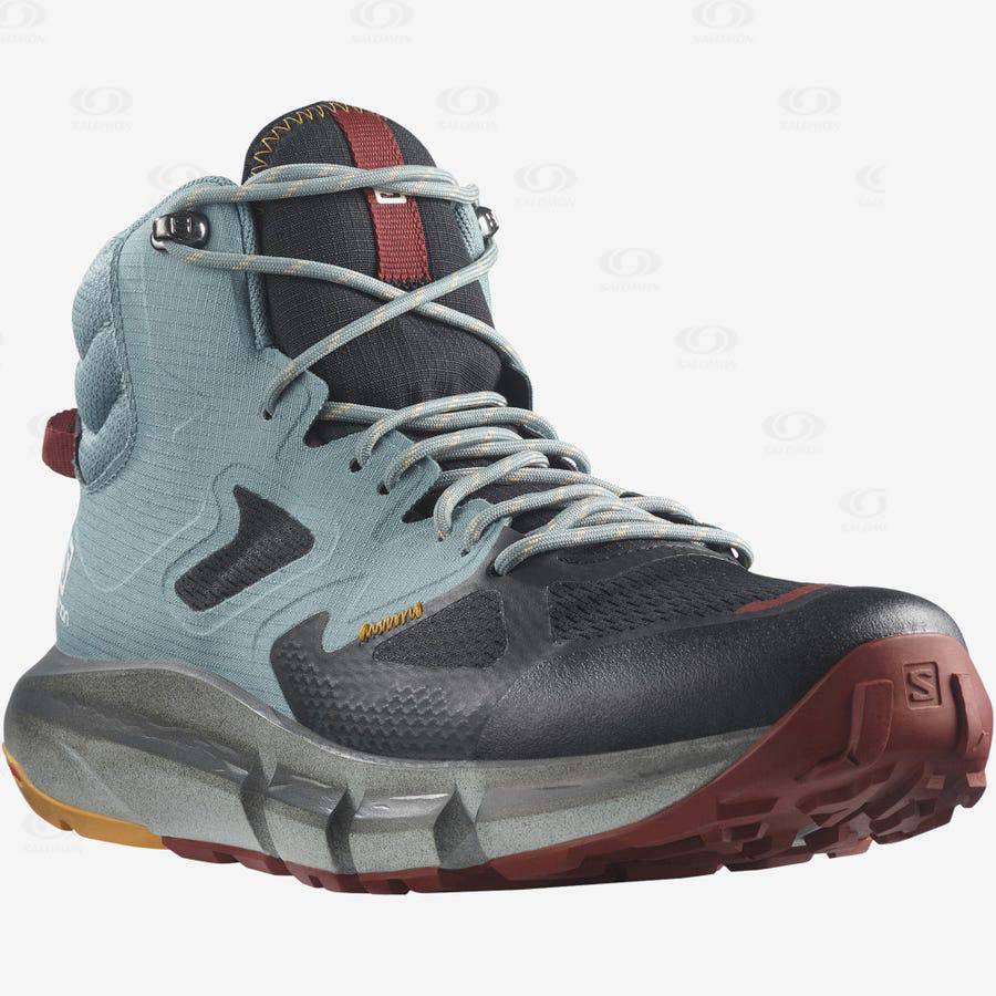 Botas Montaña Salomon PREDICT HIKE MID GORE-TEX Hombre Turquesa | MX-O2321