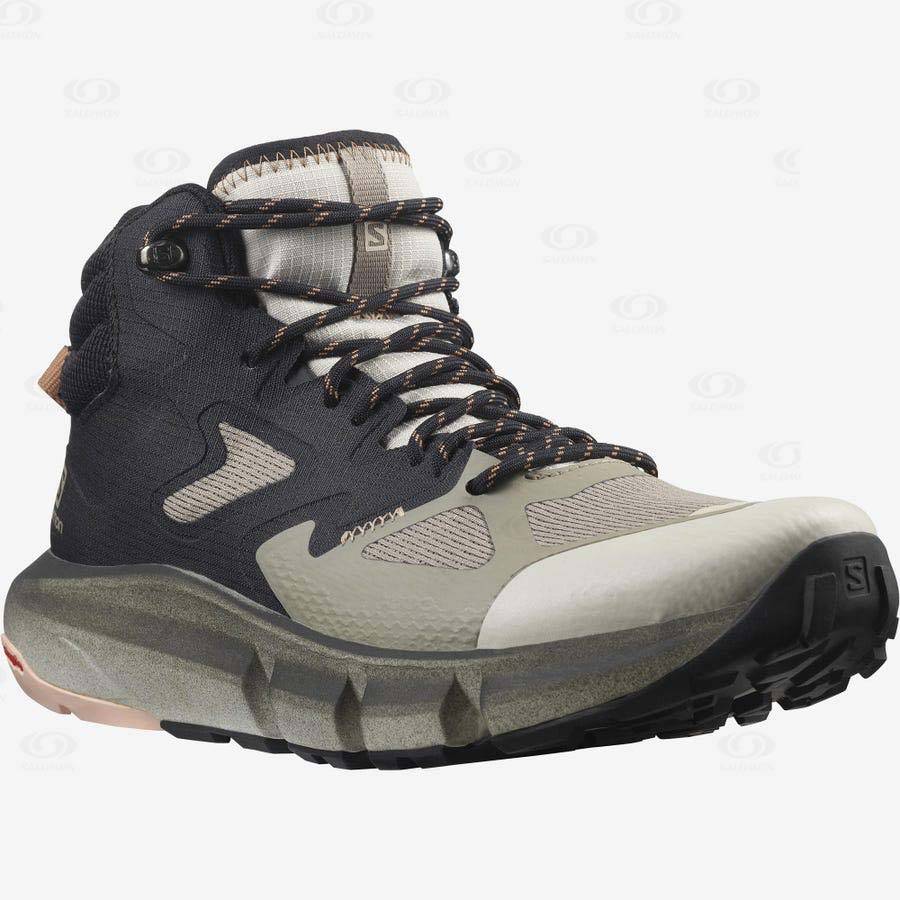 Botas Montaña Salomon PREDICT HIKE MID GORE-TEX Mujer Beige | MX-W1070