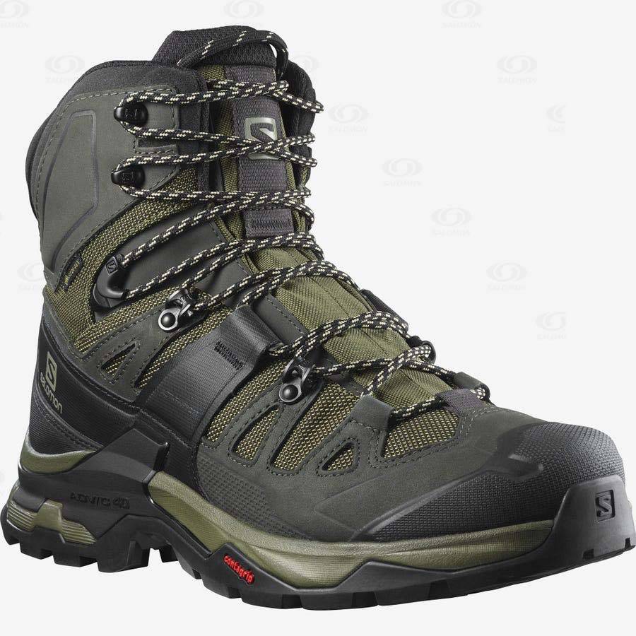 Botas Montaña Salomon QUEST 4 GORE-TEX Hombre Verde Oliva | MX-A1472