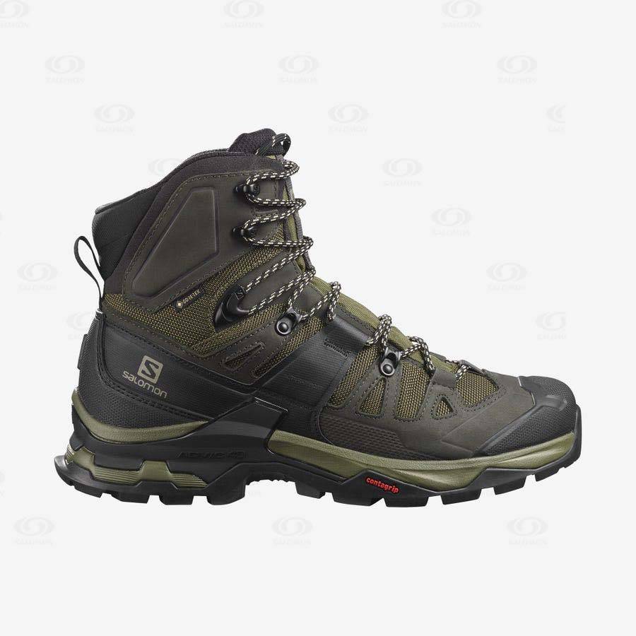 Botas Montaña Salomon QUEST 4 GORE-TEX Hombre Verde Oliva | MX-A1472