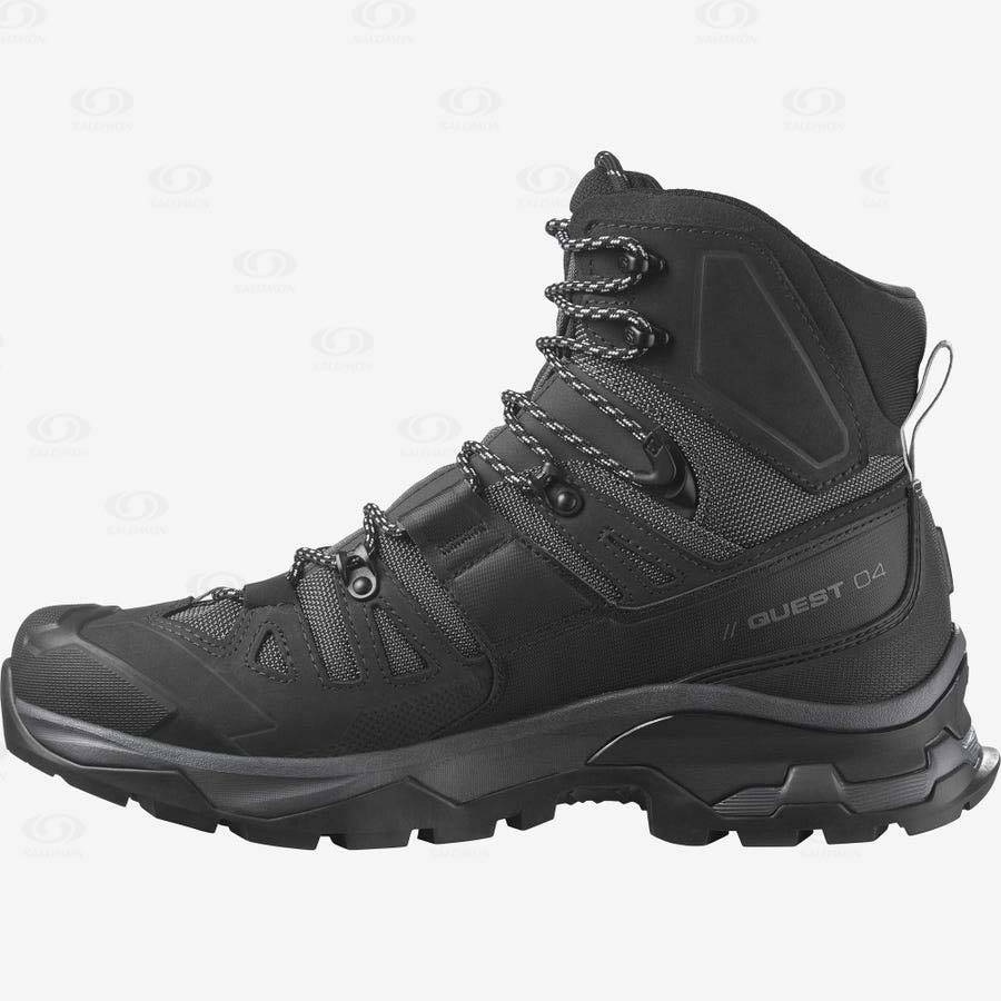 Botas Montaña Salomon QUEST 4 GORE-TEX Hombre Grises Negros | MX-O1474