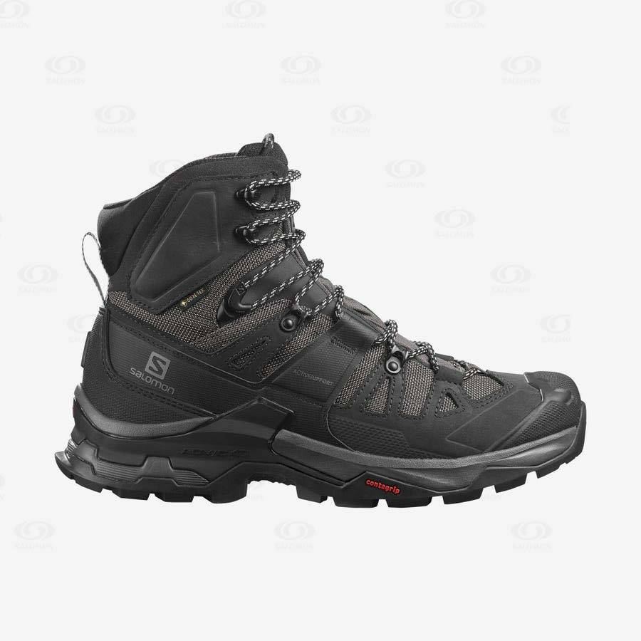 Botas Montaña Salomon QUEST 4 GORE-TEX Hombre Grises Negros | MX-O1474