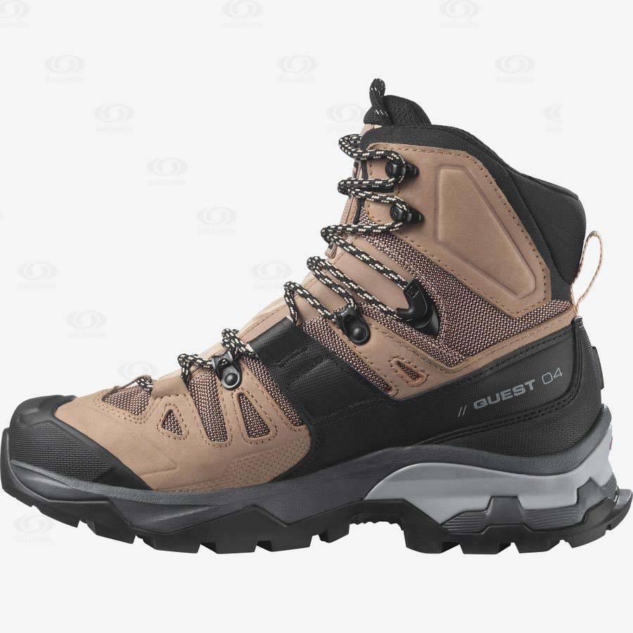 Botas Montaña Salomon QUEST 4 GORE-TEX Mujer Marrom | MX-O1469