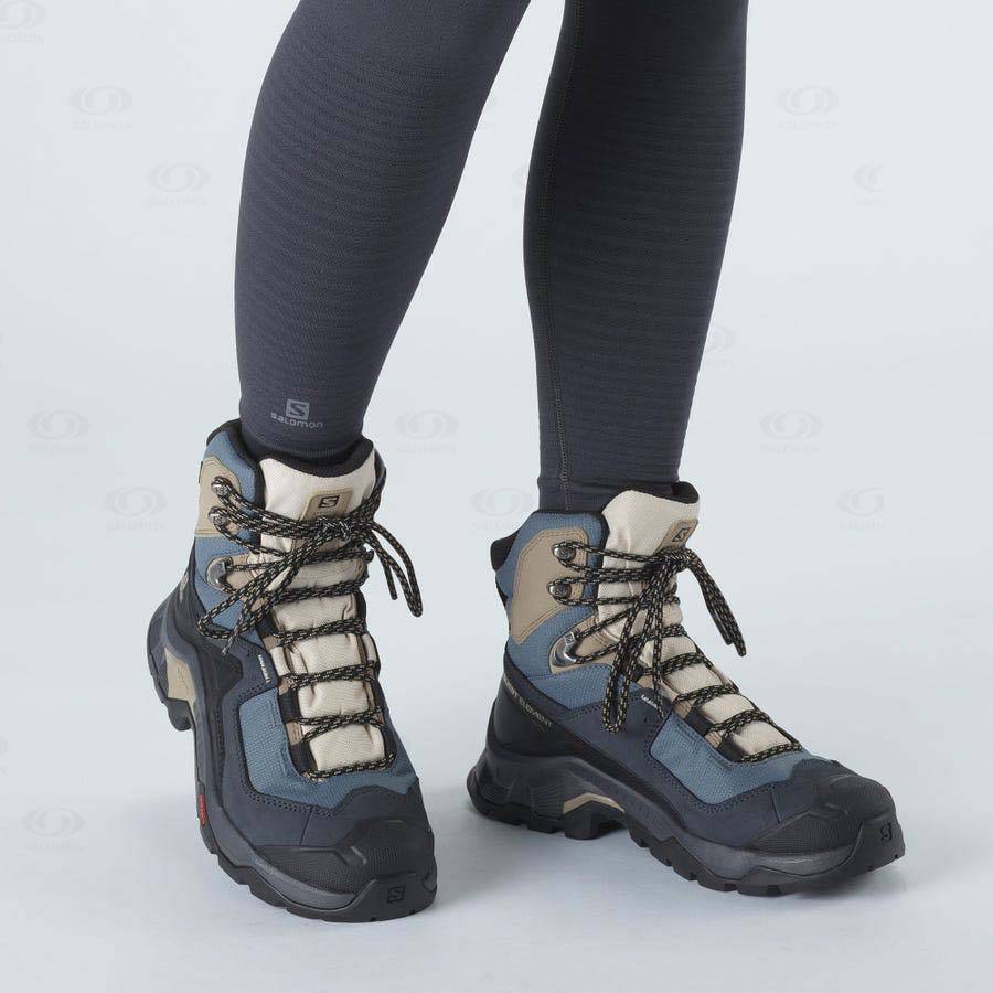 Botas Montaña Salomon QUEST ELEMENT GORE-TEX Mujer Negros | MX-A1486