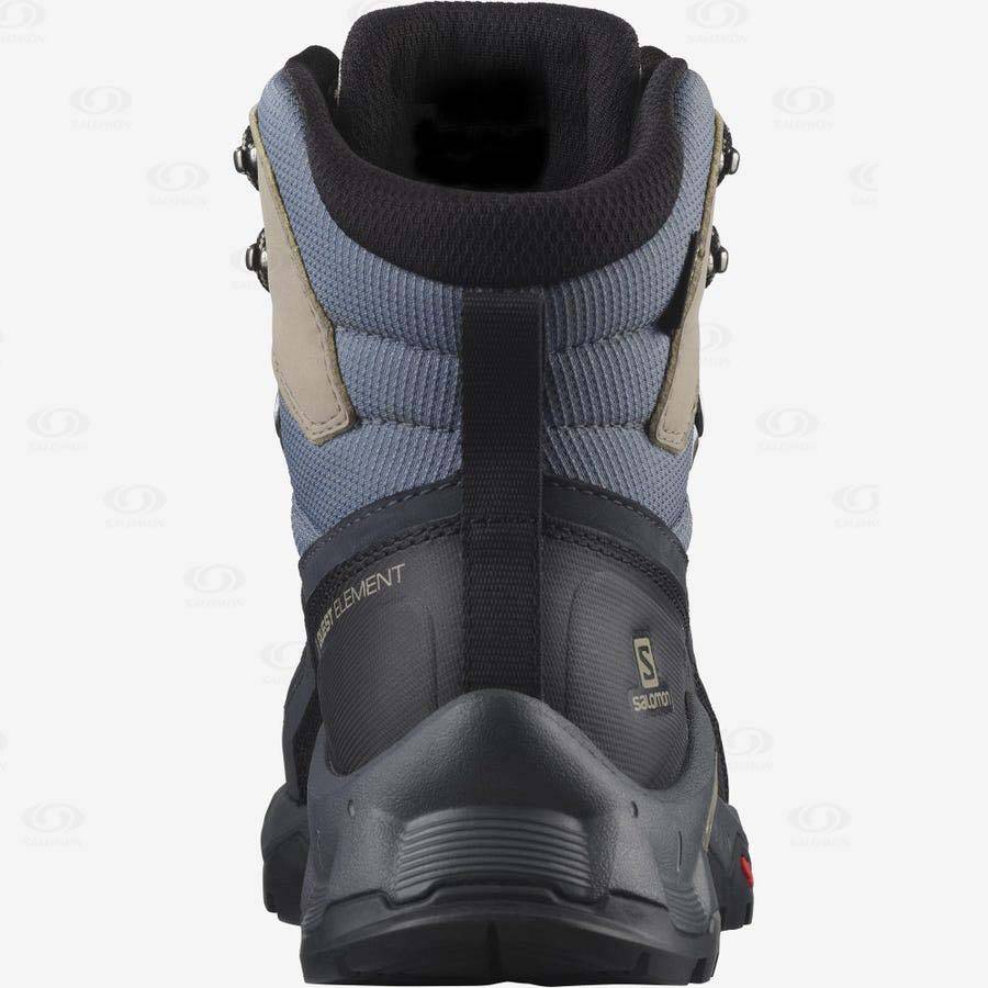 Botas Montaña Salomon QUEST ELEMENT GORE-TEX Mujer Negros | MX-A1486