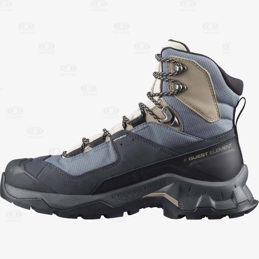 Botas Montaña Salomon QUEST ELEMENT GORE-TEX Mujer Negros | MX-A1486