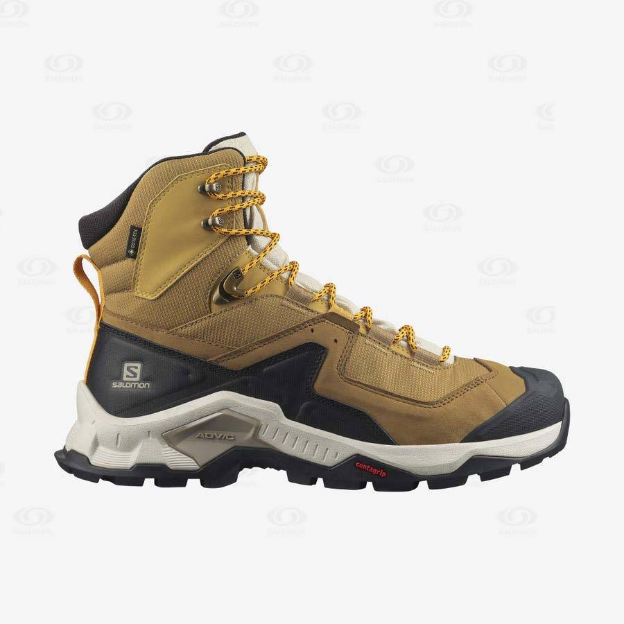 Botas Montaña Salomon QUEST ELEMENT GORE-TEX Hombre Amarillos | MX-M1580