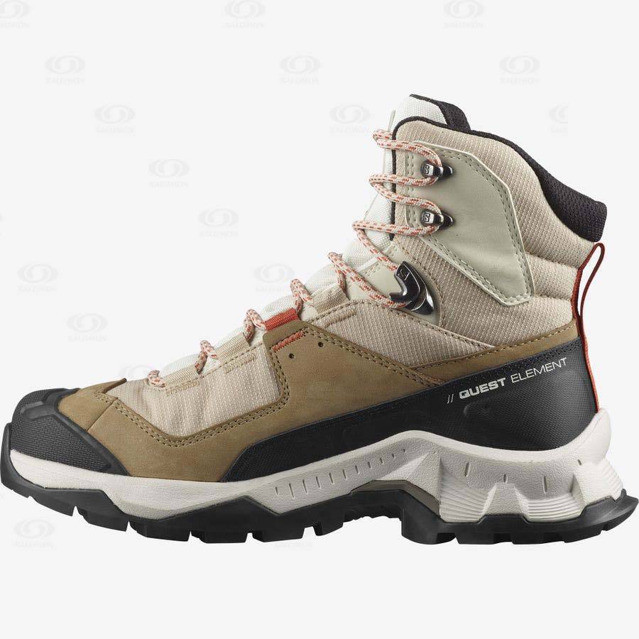 Botas Montaña Salomon QUEST ELEMENT GORE-TEX Mujer Marrom | MX-O2475