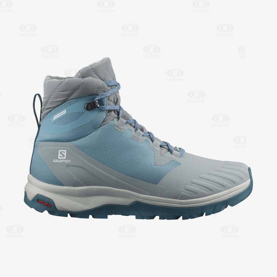 Botas Montaña Salomon VAYA BLAZE THINSULATE™ CLIMASALOMON™ WATERPROOF Mujer Azules | MX-M1594