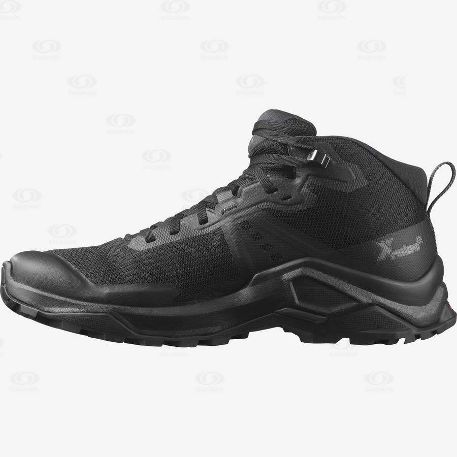 Botas Montaña Salomon X RAISE 2 MID GORE-TEX Hombre Grises Negros | MX-S1632