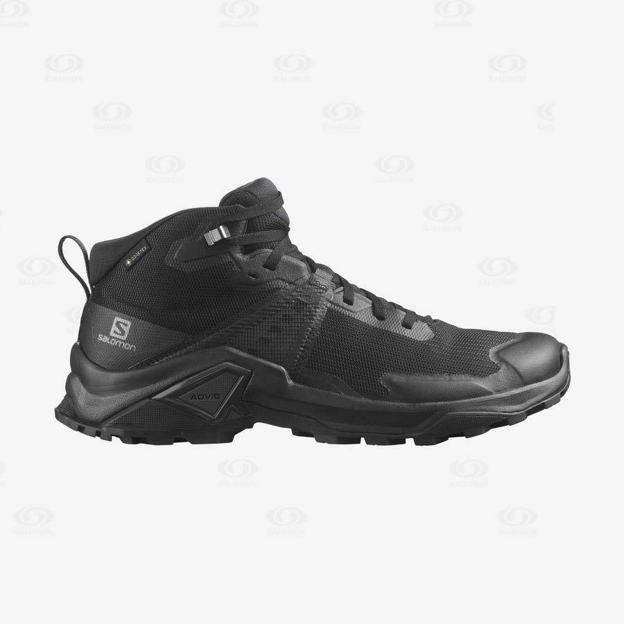 Botas Montaña Salomon X RAISE 2 MID GORE-TEX Hombre Grises Negros | MX-S1632