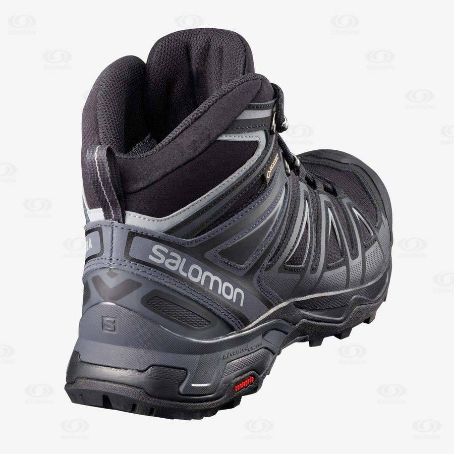 Botas Montaña Salomon X ULTRA 3 MID GORE-TEX Hombre Grises Negros | MX-O2169