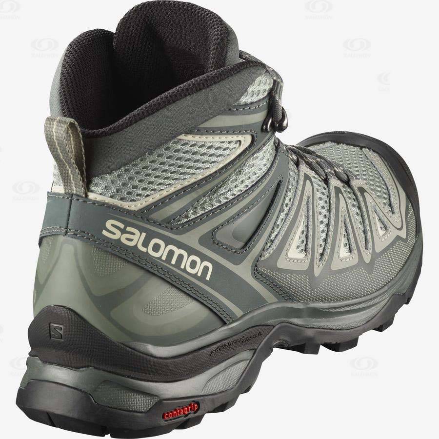 Botas Montaña Salomon X ULTRA MID 3 AERO Mujer Grises Marrom | MX-wO1126