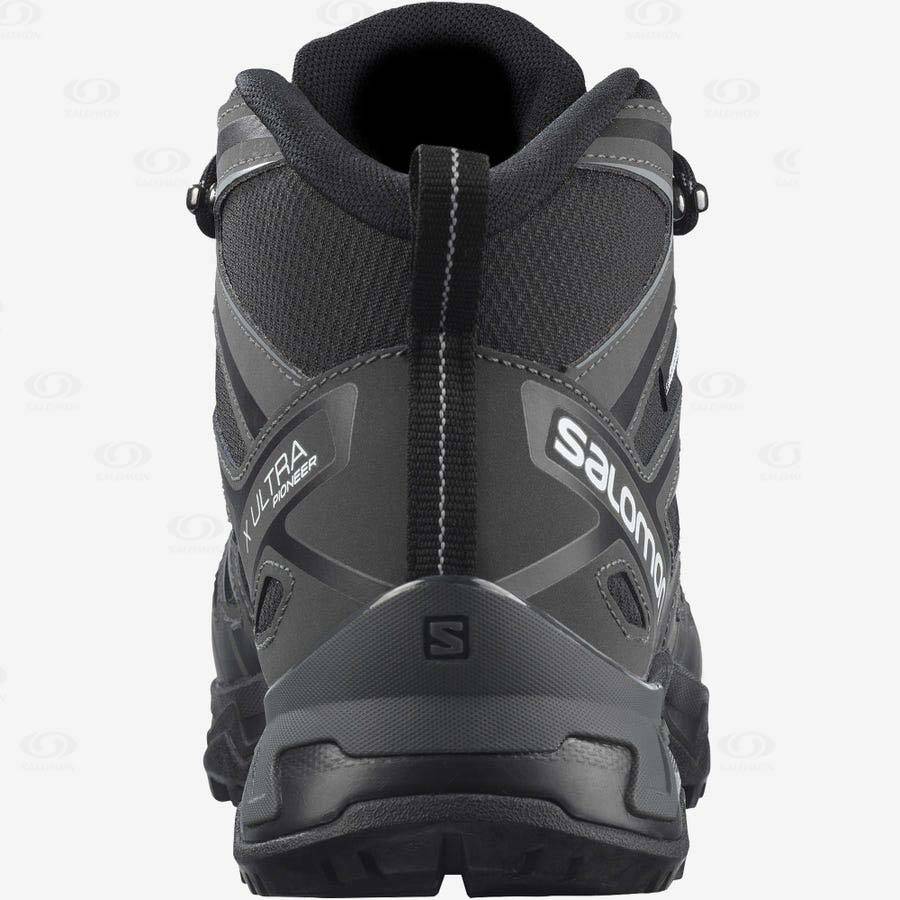 Botas Montaña Salomon X ULTRA PIONEER MID CLIMASALOMON™ WATERPROOF Hombre Grises Negros | MX-N1218