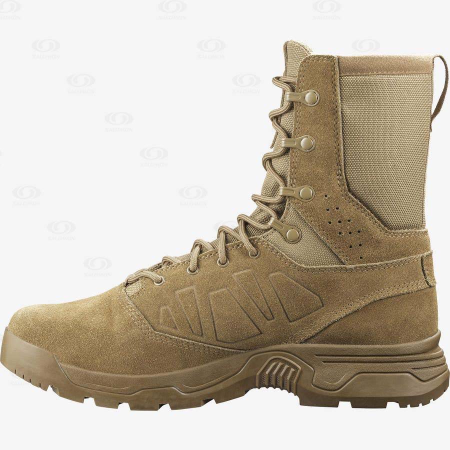 Botas Tácticas Salomon GUARDIAN WIDE Hombre Marrom | MX-O1833