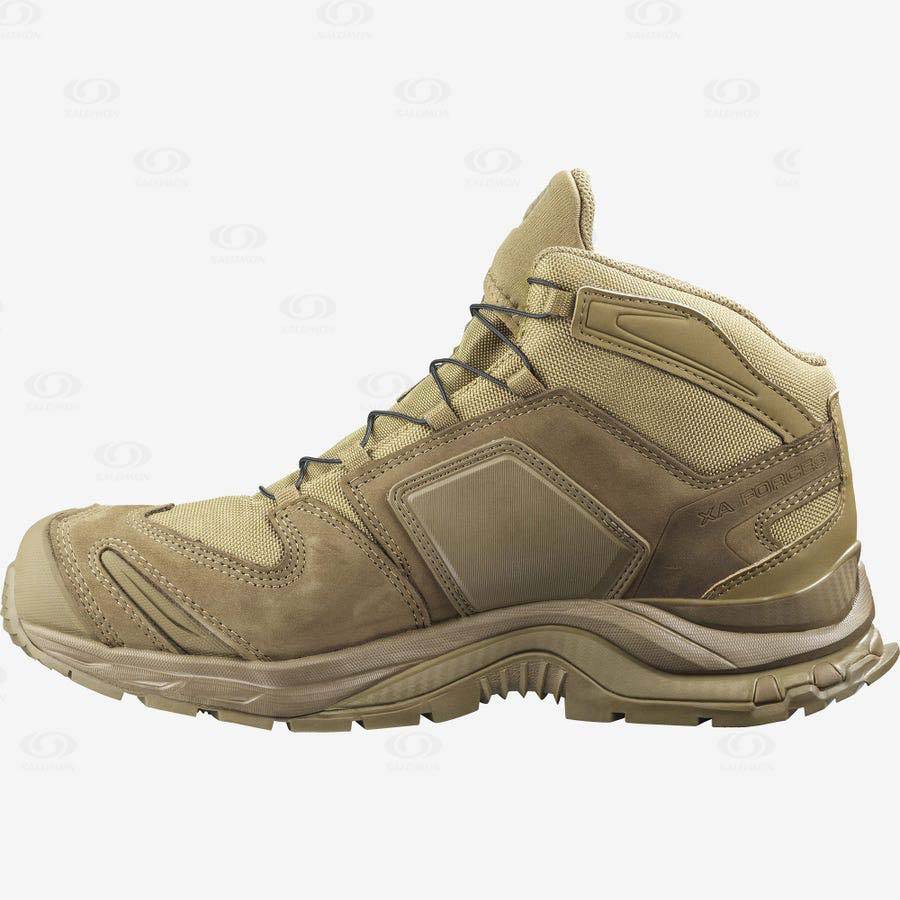 Botas Tácticas Salomon XA FORCES MID Hombre Marrom | MX-O1166