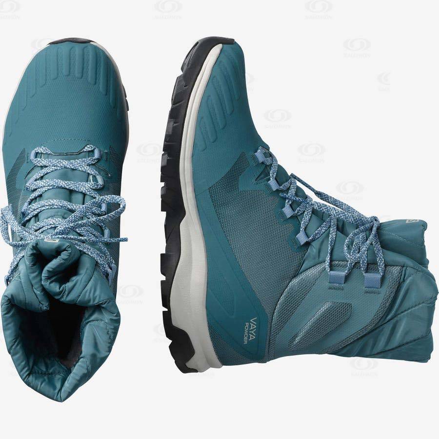 Botas de Invierno Salomon VAYA POWDER TS CSWP Mujer Azules | MX-N1036