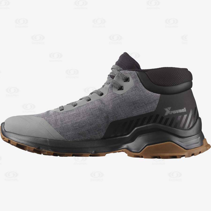 Botas de Invierno Salomon X REVEAL CHUKKA CLIMASALOMON™ WATERPROOF Hombre Grises | MX-M1370