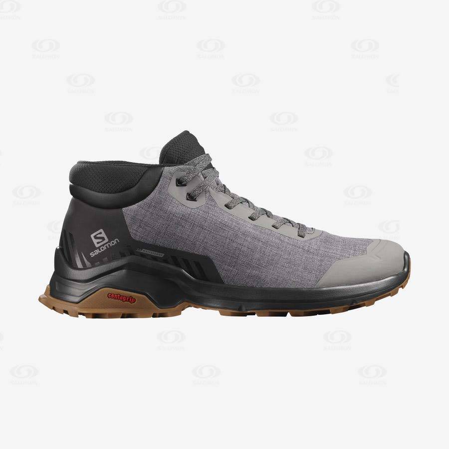 Botas de Invierno Salomon X REVEAL CHUKKA CLIMASALOMON™ WATERPROOF Hombre Grises | MX-M1370