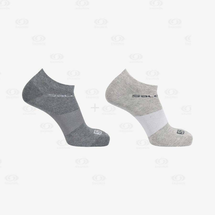 Calcetines Salomon FESTIVAL 2-PACK Hombre Grises | MX-S1814