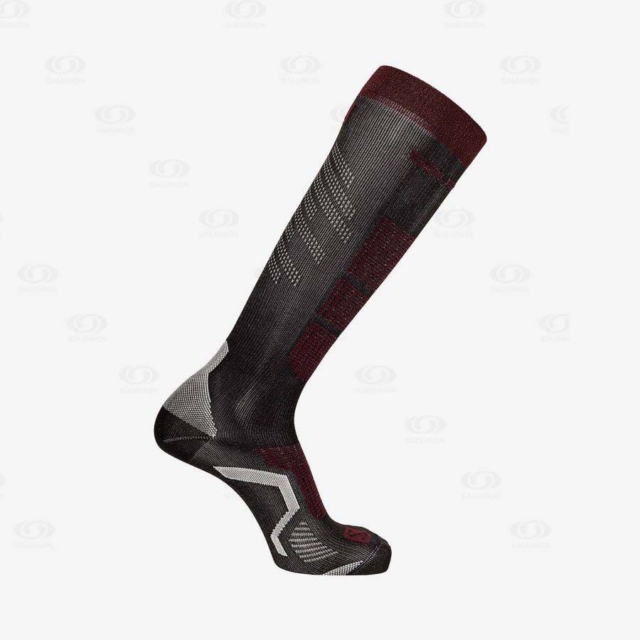 Calcetines Salomon S/PRO Mujer Negros Blancos | MX-N2513