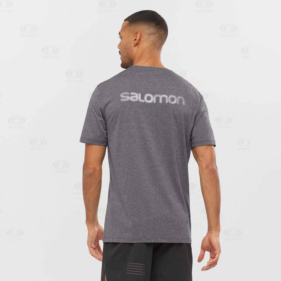 Camiseta Salomon AGILE TRAINING Hombre Grises | MX-O1397