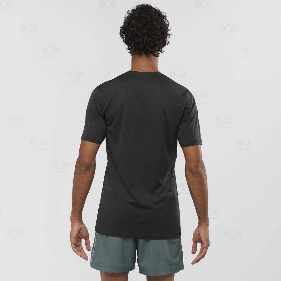 Camiseta Salomon AGILE TRAINING Hombre Negros | MX-N1071