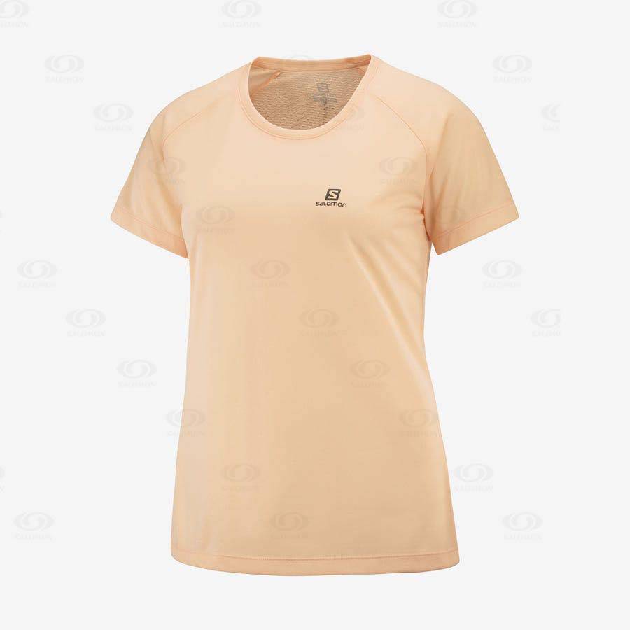 Camiseta Salomon CROSS REBEL Mujer Naranjas | MX-N2527