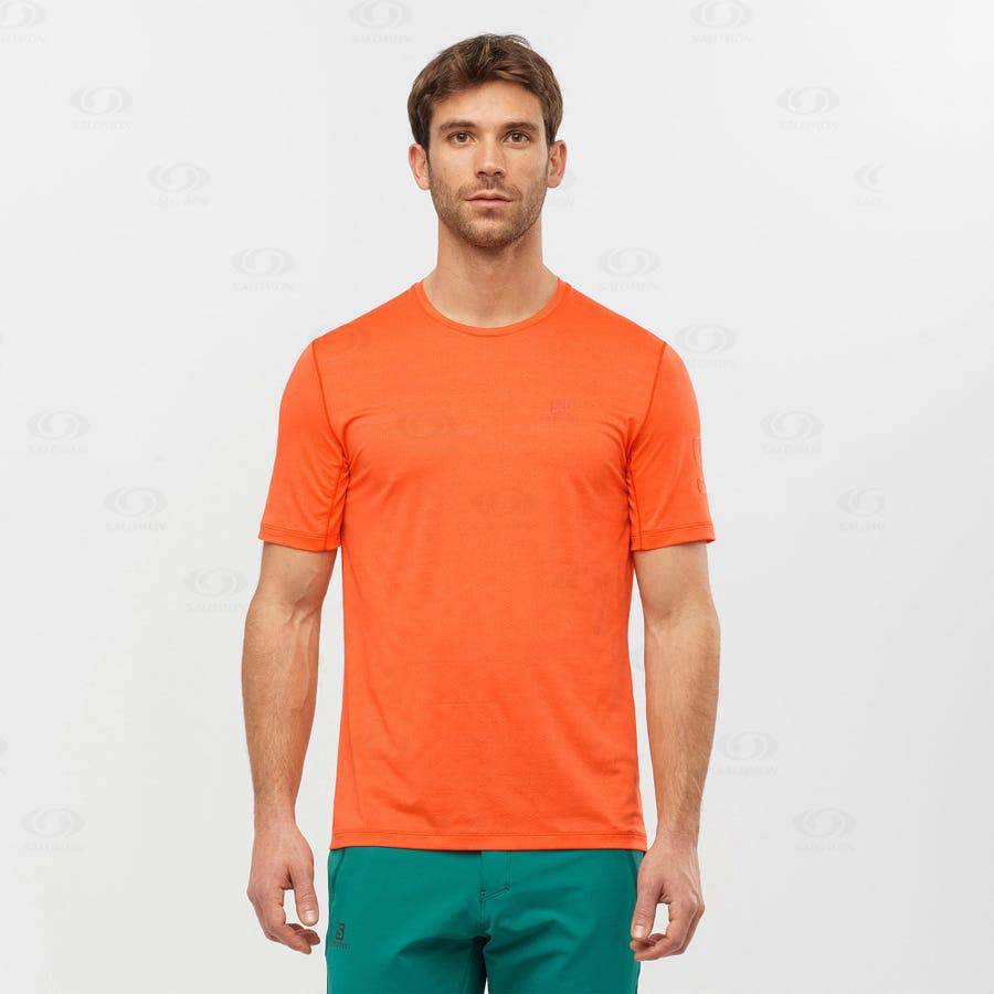 Camiseta Salomon OUTLINE Hombre Naranjas | MX-O1371