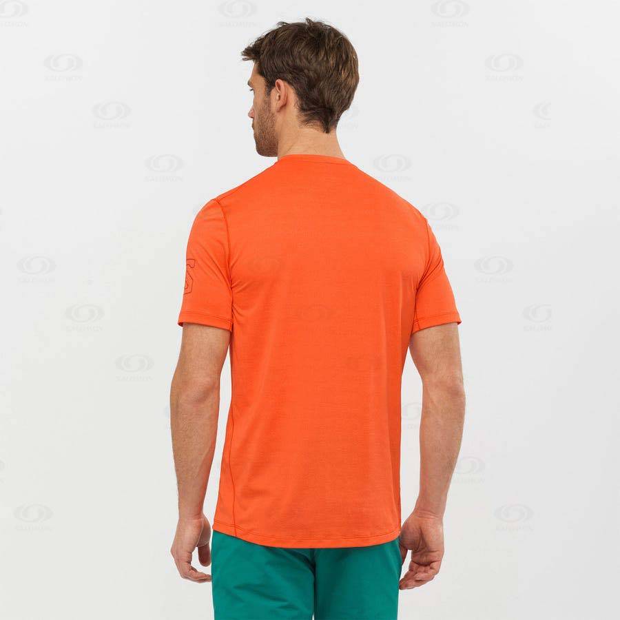 Camiseta Salomon OUTLINE Hombre Naranjas | MX-O1371