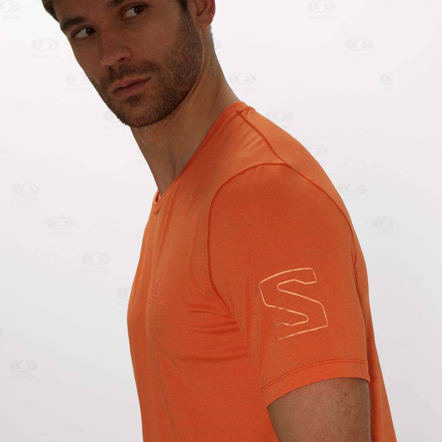 Camiseta Salomon OUTLINE Hombre Naranjas | MX-O1371